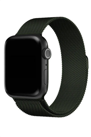 Curea Ceas Apple Watch Milanese Clover Green Metalica - WATCHERS