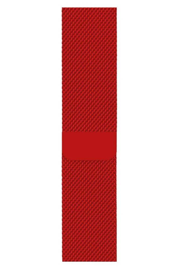 Curea Ceas Apple Watch Milanese Rich Red Metalica - WATCHERS