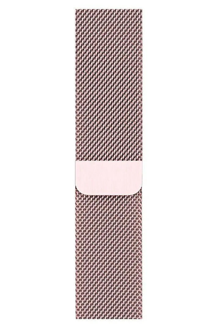 Curea Ceas Apple Watch Milanese Sand Pink Metalica - WATCHERS