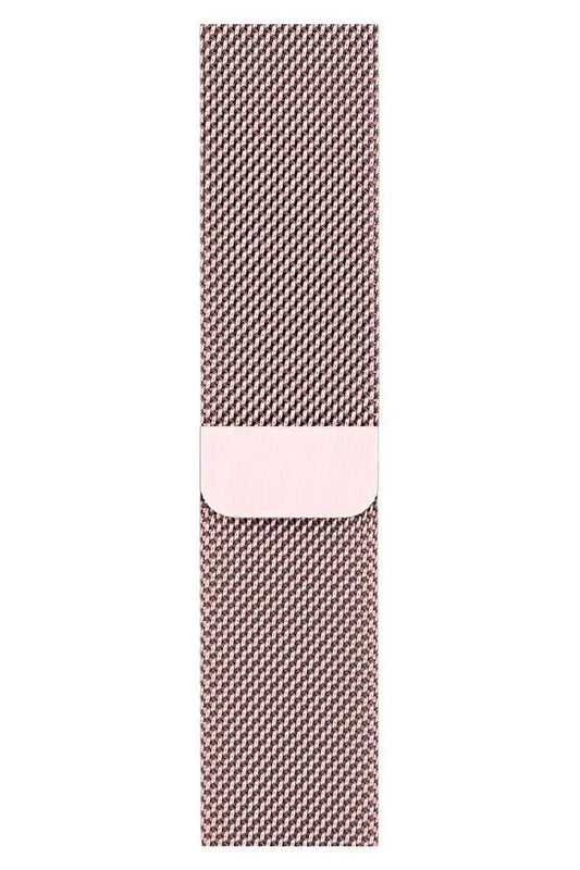 Curea Ceas Apple Watch Milanese Sand Pink Metalica - WATCHERS