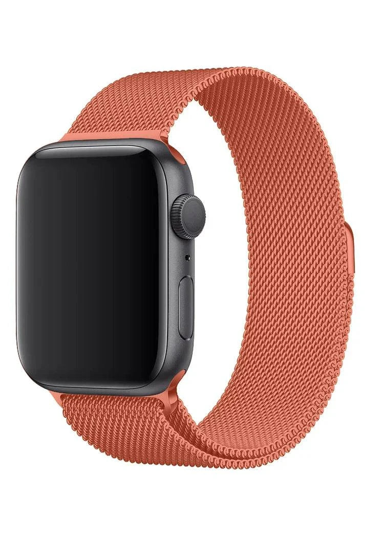 Curea Ceas Apple Watch Milanese Siena Red Metalica - WATCHERS