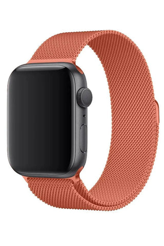 Curea Ceas Apple Watch Milanese Siena Red Metalica - WATCHERS