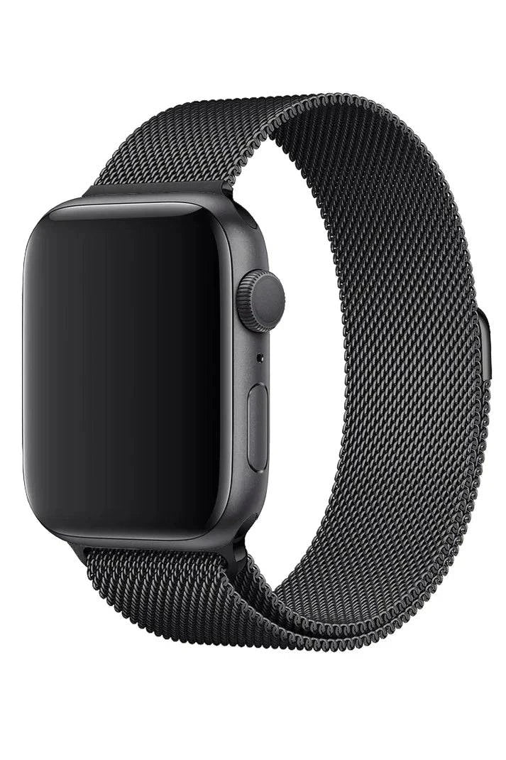 Curea Ceas Apple Watch Milanese Black Metalica - WATCHERS