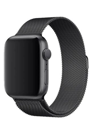 Curea Ceas Apple Watch Milanese Black Metalica - WATCHERS