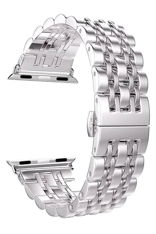 Curea Ceas Apple Watch Steel Melanthe Silver - WATCHERS