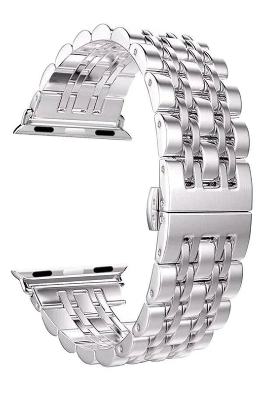 Curea Ceas Apple Watch Steel Melanthe Silver - WATCHERS