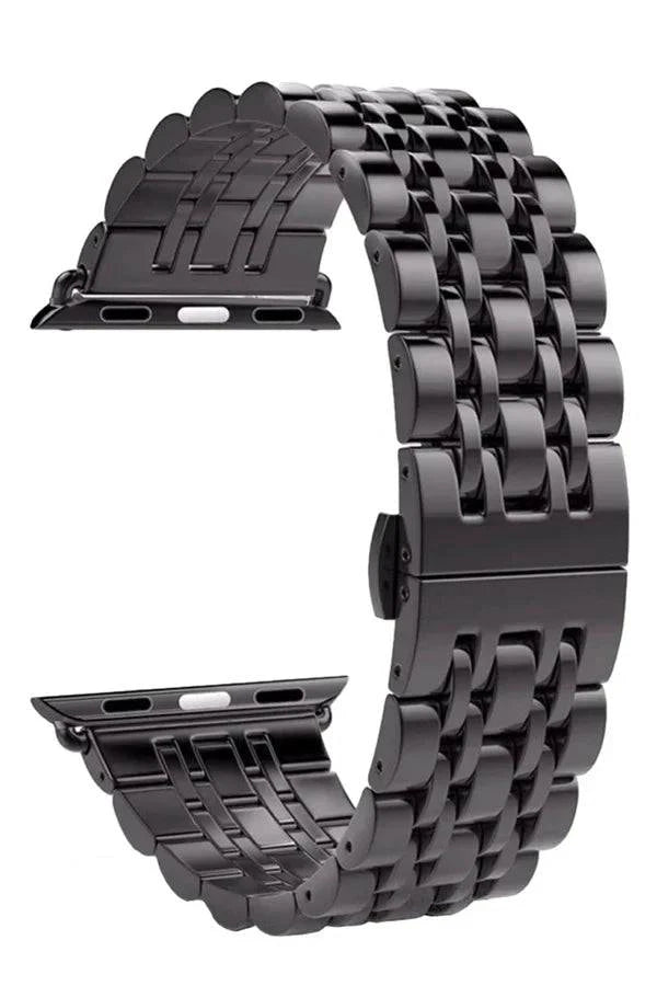 Curea Ceas Apple Watch Steel Melanthe Black - WATCHERS