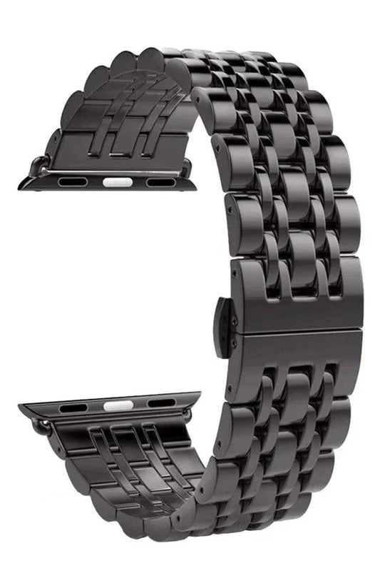 Curea Ceas Apple Watch Steel Melanthe Black - WATCHERS