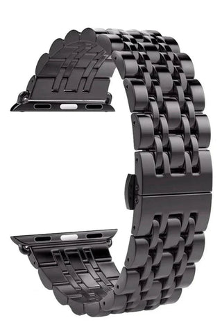 Curea Ceas Apple Watch Steel Melanthe Black - WATCHERS