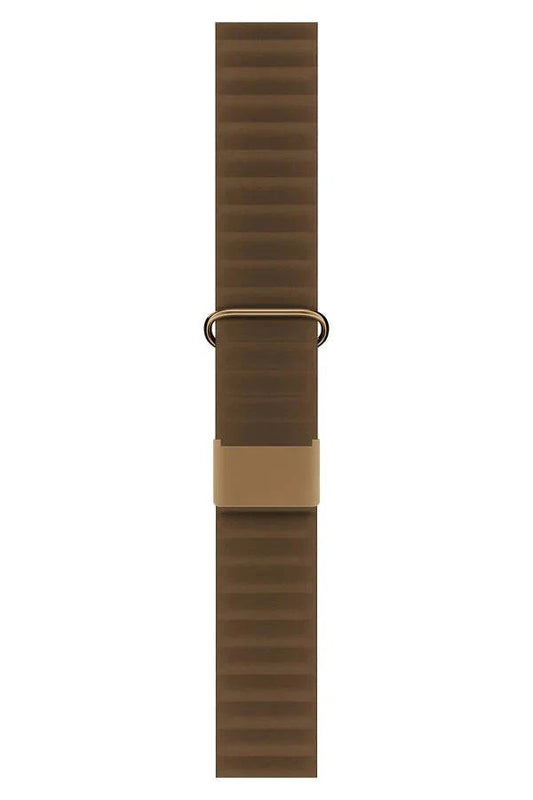 Curea Ceas Apple Watch Leather Majestic Light Brown - WATCHERS