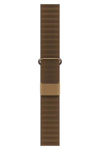 Curea Ceas Apple Watch Leather Majestic Light Brown - WATCHERS