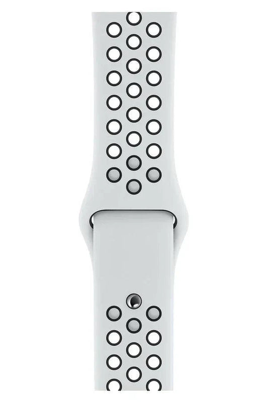 Curea Ceas Apple Watch Silicon Sport White Black - WATCHERS