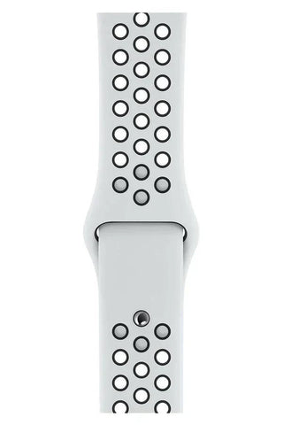 Curea Ceas Apple Watch Silicon Sport White Black - WATCHERS