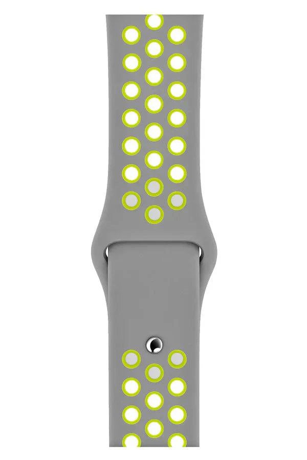 Curea Ceas Apple Watch Silicon Sport Gray Green - WATCHERS