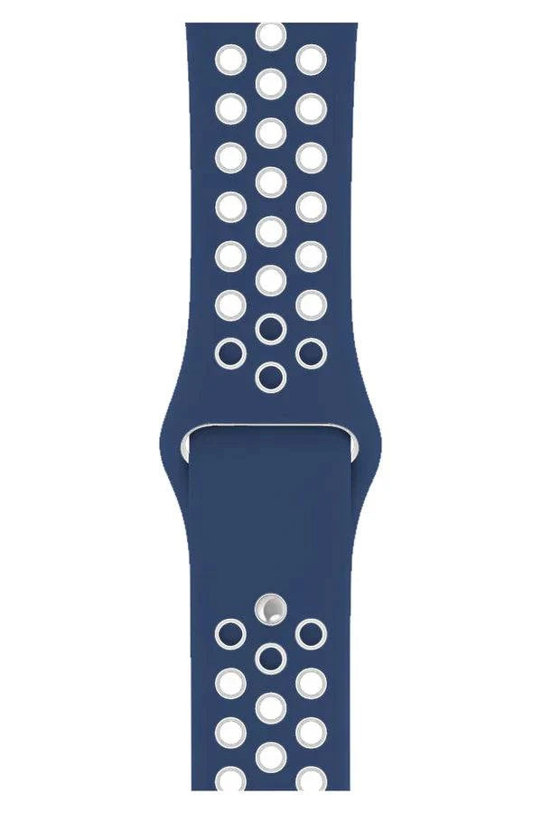 Curea Ceas Apple Watch Silicon Sport Lacivert Red - WATCHERS