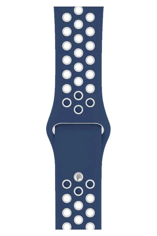 Curea Ceas Apple Watch Silicon Sport Lacivert Red - WATCHERS