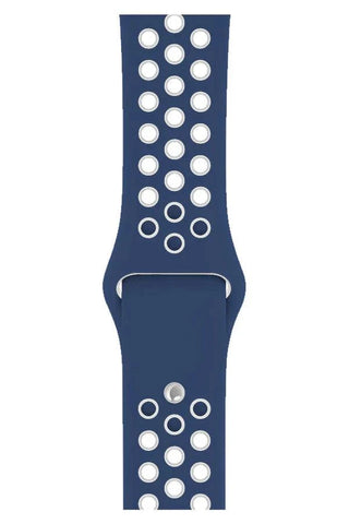 Curea Ceas Apple Watch Silicon Sport Lacivert Red - WATCHERS