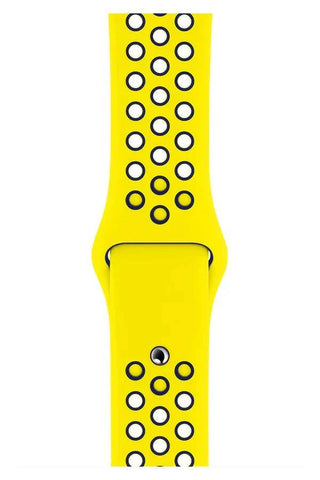 Curea Ceas Apple Watch Silicon Sport Yellow Lacivert - WATCHERS