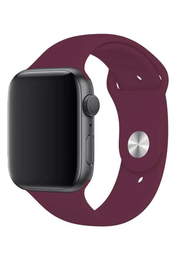 Curea Ceas Apple Watch Silicon Clasic Plum - WATCHERS