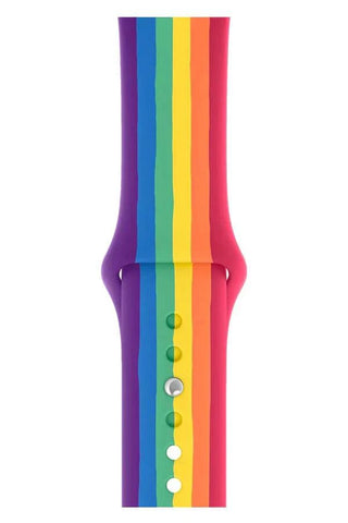 Curea Ceas Apple Watch Silicon Clasic Rainbow - WATCHERS