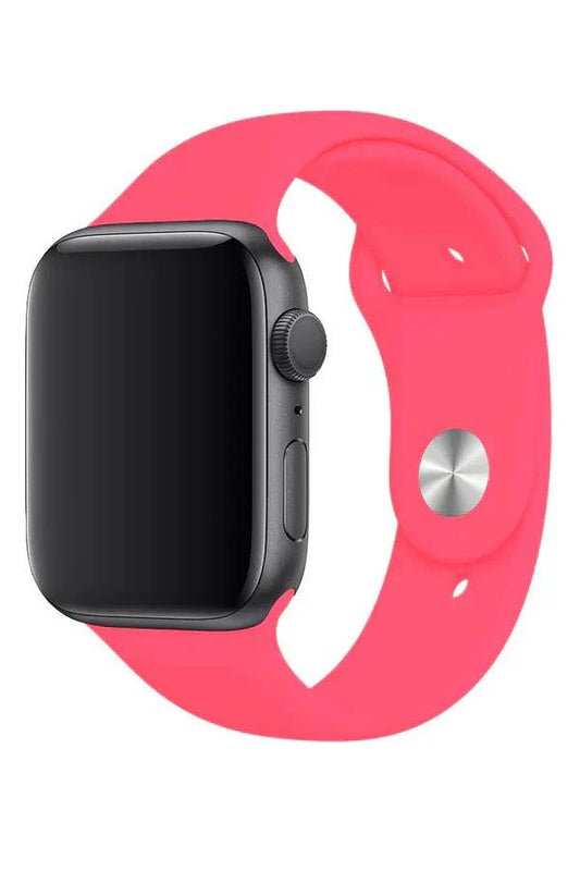 Curea Ceas Apple Watch Silicon Clasic Retro Pink - WATCHERS