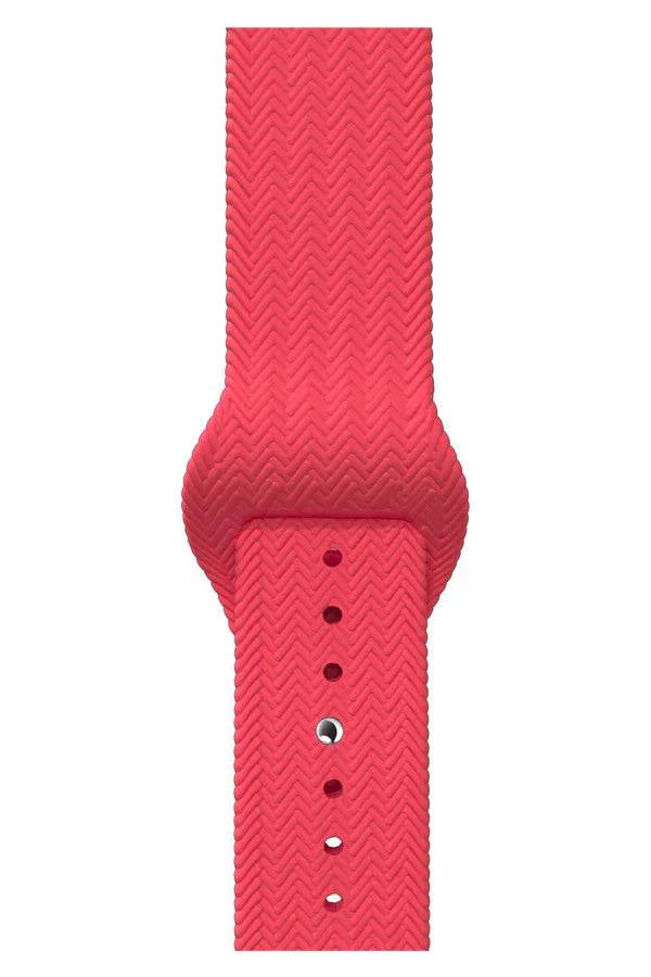 Curea Ceas Apple Watch Silicon Wave Pink - WATCHERS