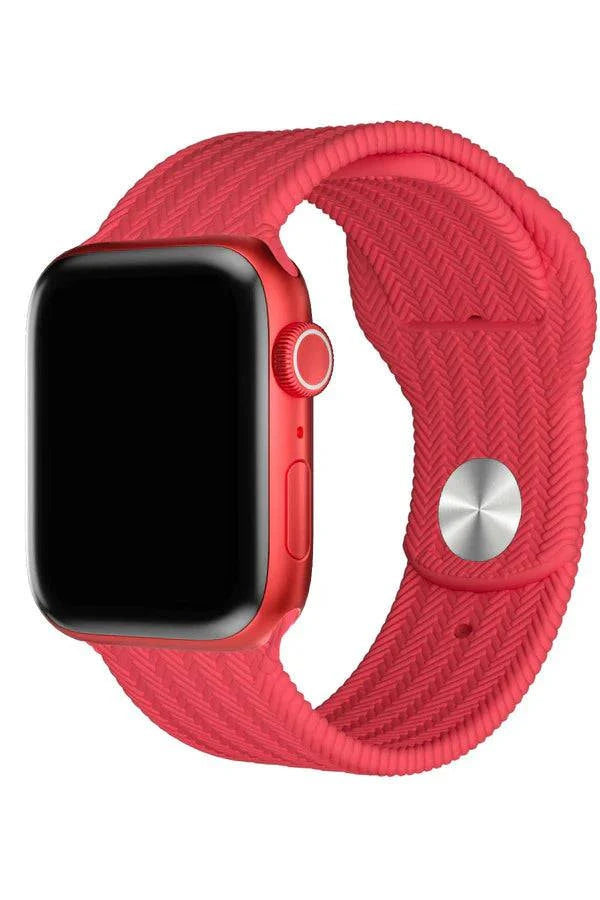 Curea Ceas Apple Watch Silicon Wave Pink - WATCHERS