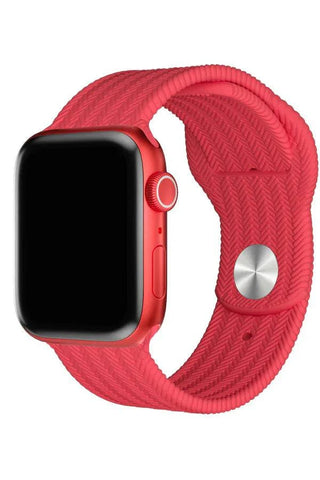 Curea Ceas Apple Watch Silicon Wave Pink - WATCHERS