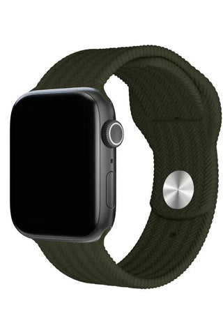 Curea Ceas Apple Watch Silicon Wave Green - WATCHERS