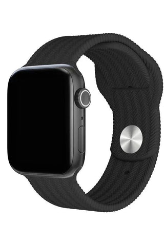 Curea Ceas Apple Watch Silicon Wave Dark Gray - WATCHERS