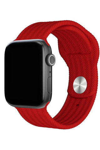 Curea Ceas Apple Watch Silicon Wave Red - WATCHERS
