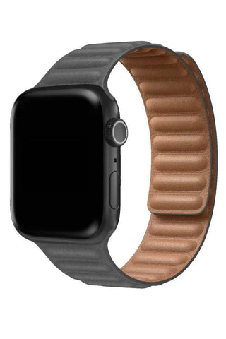 Curea Ceas Apple Watch California Leather Gray - WATCHERS