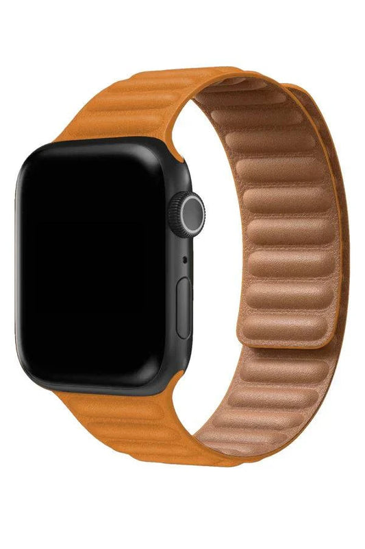 Curea Ceas Apple Watch California Leather Orange Peel - WATCHERS