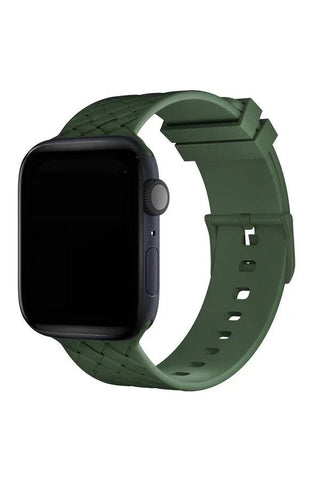 Curea Ceas Apple Watch Silicon Designo Green - WATCHERS