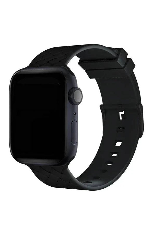 Curea Ceas Apple Watch Silicon Designo Black - WATCHERS