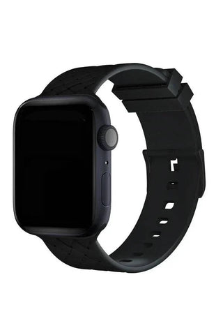 Curea Ceas Apple Watch Silicon Designo Black - WATCHERS