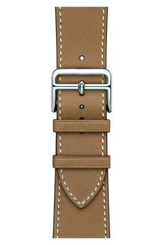 Curea Ceas Apple Watch Leather Monarch Gold - WATCHERS