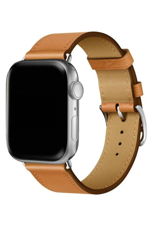 Curea Ceas Apple Watch Leather Monarch Orange - WATCHERS