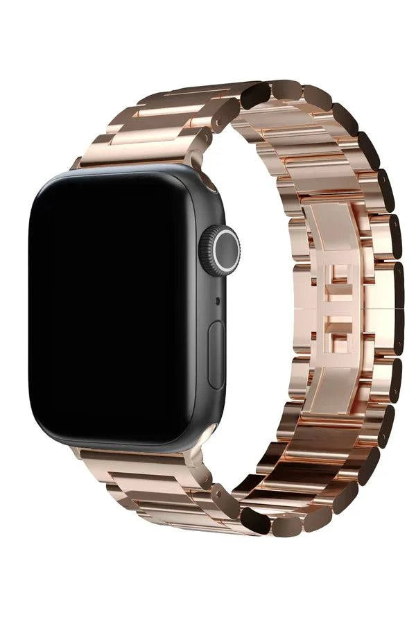 Curea Ceas Apple Watch Steel Gloss Rose Gold - WATCHERS