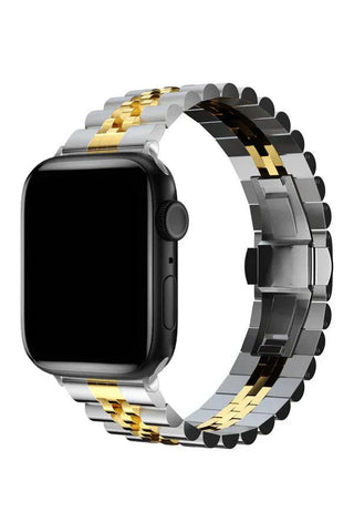 Curea Ceas Apple Watch Steel Regal Silver/Gold - WATCHERS