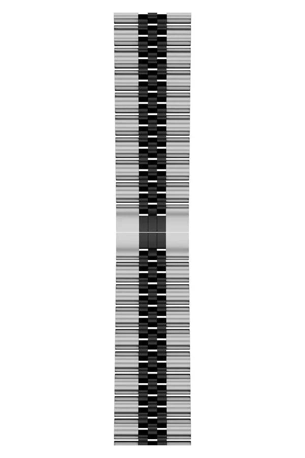 Curea Ceas Apple Watch Steel Regal Silver/Black - WATCHERS