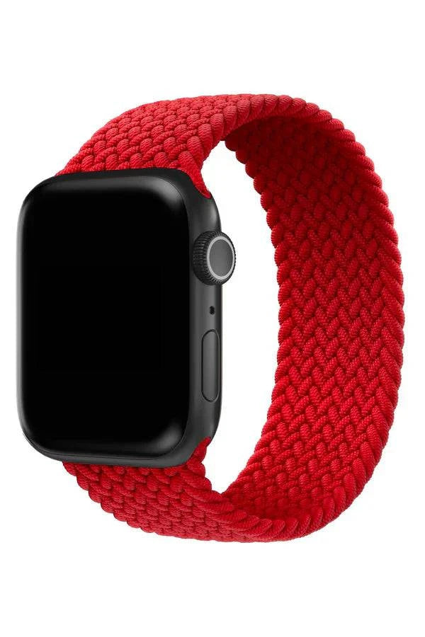 Curea Ceas Apple Watch Braided Venice Red - WATCHERS