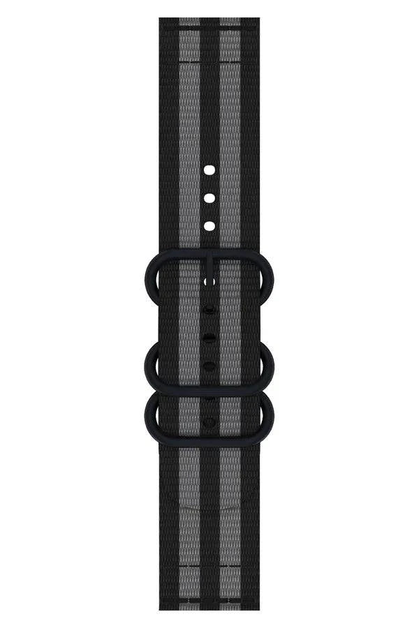 Curea Ceas Apple Watch Nylon Echo Black/Gray - WATCHERS