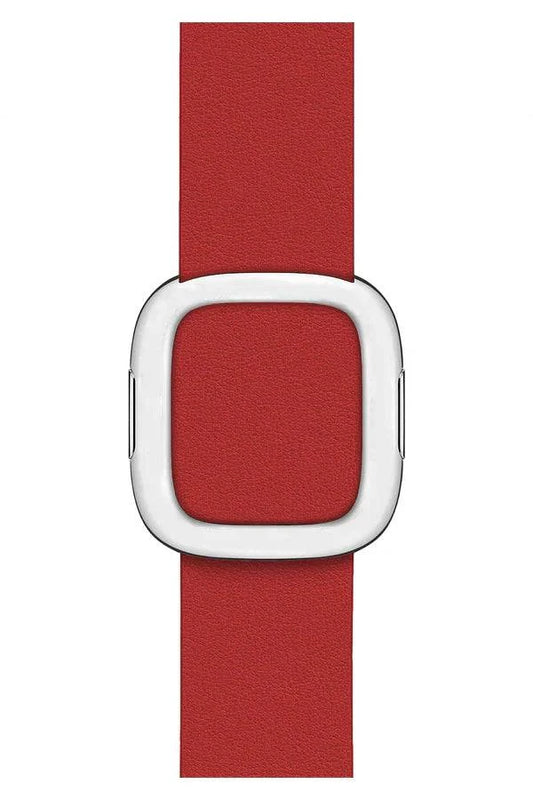 Curea Ceas Apple Watch Leather Harmony Red - WATCHERS