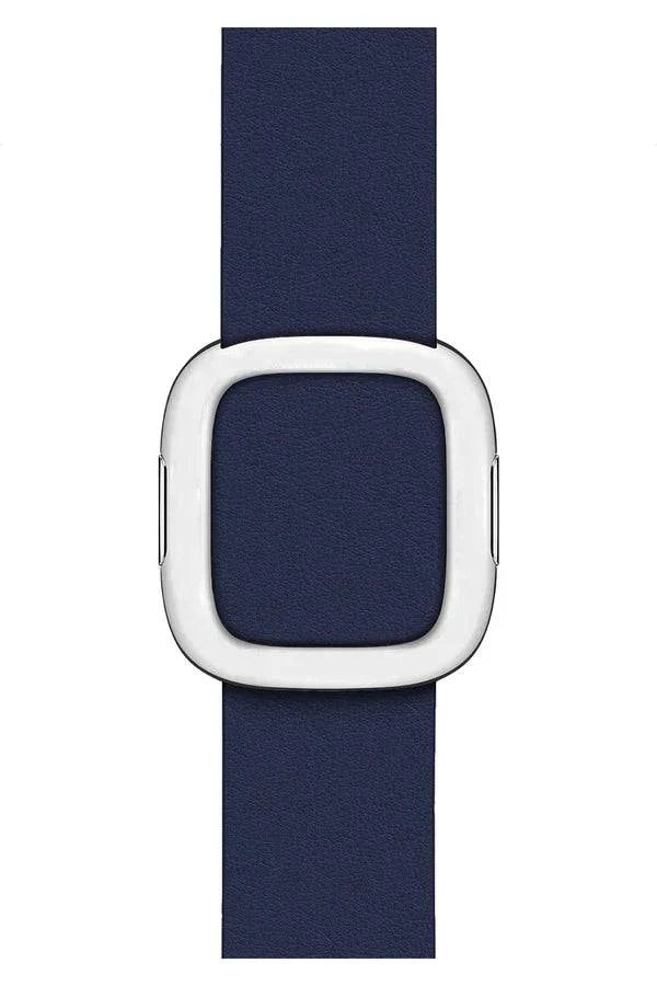 Curea Ceas Apple Watch Leather Harmony Navy Blue - WATCHERS