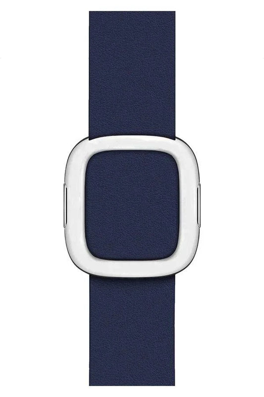 Curea Ceas Apple Watch Leather Harmony Navy Blue - WATCHERS