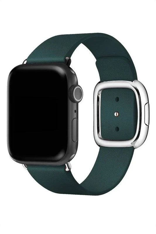 Curea Ceas Apple Watch Leather Harmony Green - WATCHERS