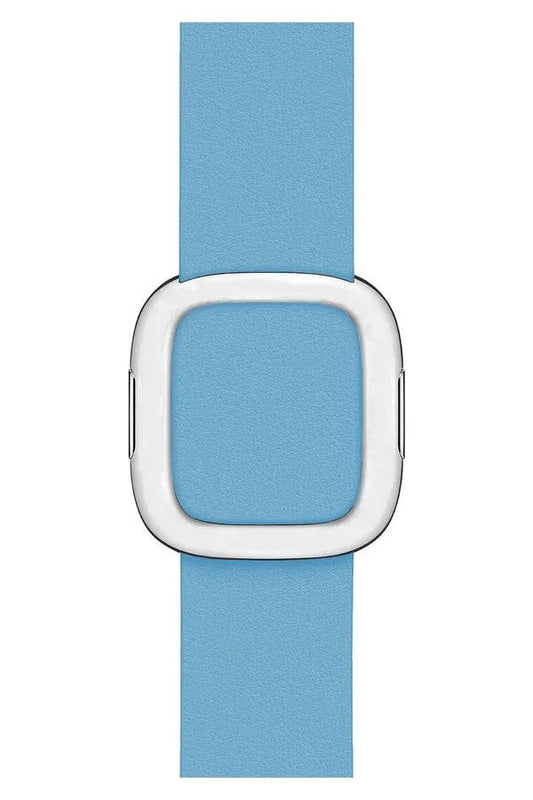 Curea Ceas Apple Watch Leather Harmony Coral Blue - WATCHERS
