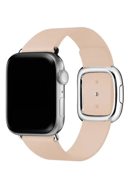 Curea Ceas Apple Watch Leather Harmony Cream - WATCHERS