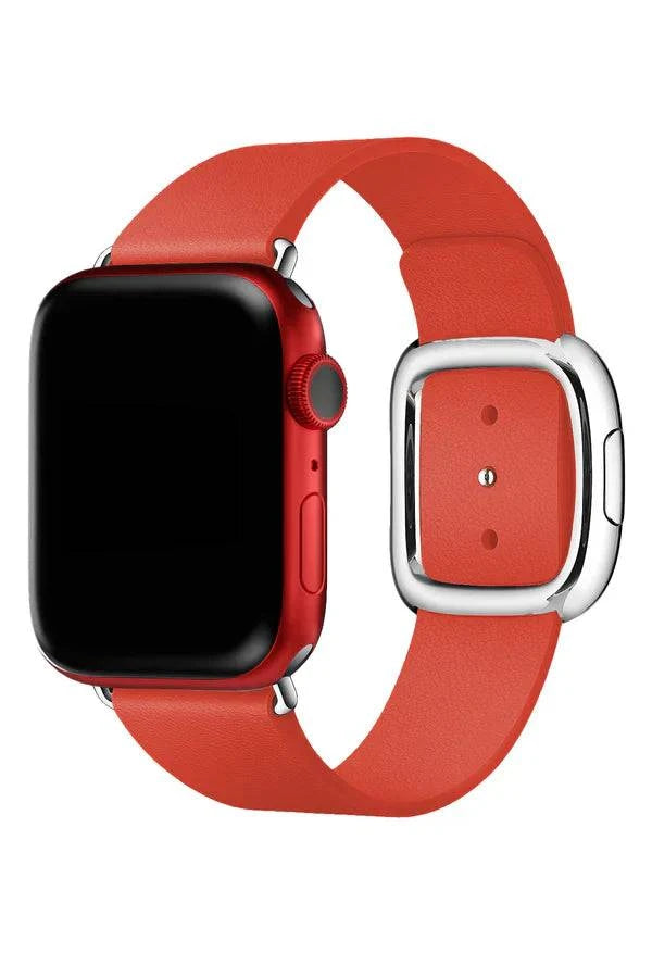 Curea Ceas Apple Watch Leather Harmony Racing Red - WATCHERS